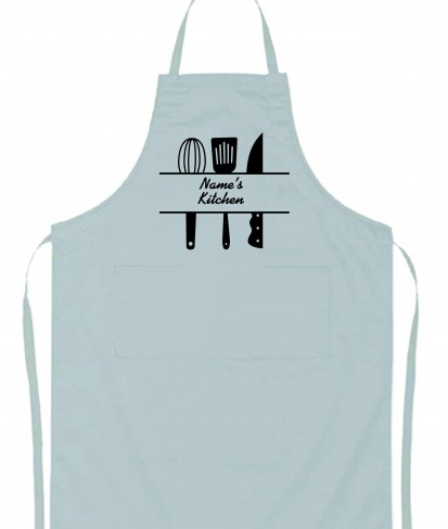 Personalised White Kitchen Weapon's Cooking Apron 